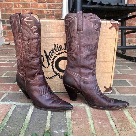 Charlie 1 Horse Ladies Western Boots, Size 7.5B - Picture 3 of 11